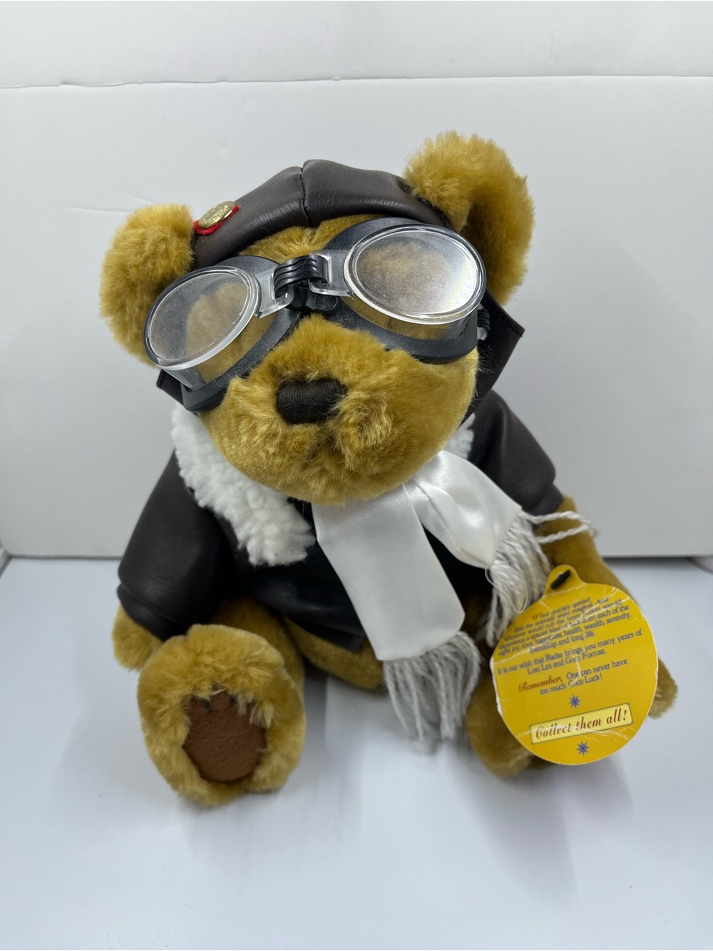 Vintage 1997 Aviator Teddy Bear by The Brass Button Collectables